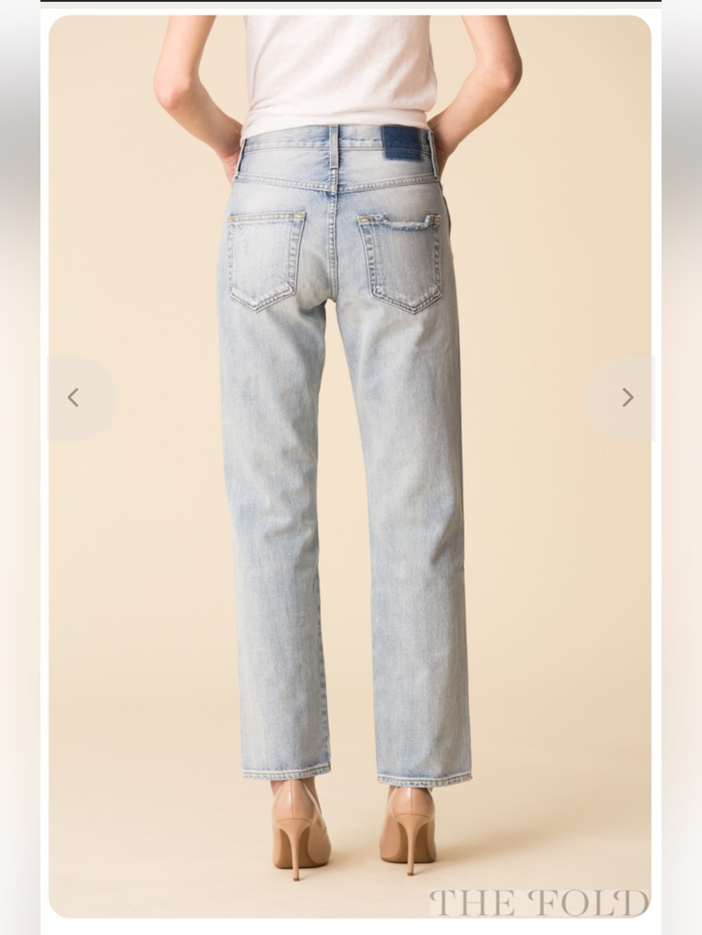 AMO Light Blue Straight Leg Jeans